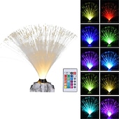abordables 123496-Lumière led en fibre optique colorée, flash tactile créatif, chambre à coucher pleine d&#039;étoiles, lampe de bureau en fibre optique, atmosphère florale, usb 1 pièce