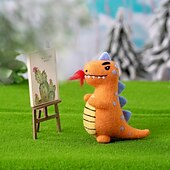 Недорогие Необычные игрушки-1 комплект шерстяной фетр poke fun иглы для валяния принадлежности для валяния детский набор для валяния иглы игрушки для детей шерстяной фетр poke музыка пакет материалов «сделай сам» милый мультфильм динозавр ребенок 4 упаковки детских игрушек