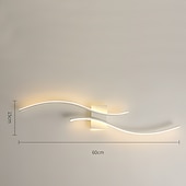 baratos Iluminação de Parede LED-operação de controle remoto de luz de parede de arco moderno, regulável 2700-5000k, 15w, ideal para sala de estar e decoração de quarto 110-240v