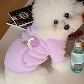billige Hettegensere-Hunder Katter Hettegensere søt stil Fritid Vinter Pustende Myk Vaskbar Bekvem utendørs Fritid / hverdag Hundeklær for Bichon Frisé Pommeran ungt kjæledyr Sommerfugl Small
