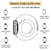 halpa Apple Watchin rannekkeet-Koru rannekoru Yhteensopiva Apple Watchin ranneke 38mm 40mm 41mm 42mm 44mm 45mm 49mm Naisten Kimallus Kristalli Ruostumaton teräs Kellon vaihtoranneke varten iwatch Ultra 2 Series 9 8 7 SE 6 5 4 3 2 1