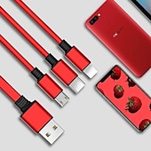 Недорогие Кабели для мобильных телефонов-2023 новый выдвижной USB-кабель 3 в 1, универсальный зарядный кабель для мобильного телефона, кабель для быстрой зарядки, USB-кабель для iPhone, Samsung, Huawei, Xiaomi, Oppo, Google