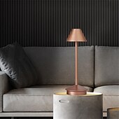 abordables Lampes de table-Lampe de table rechargeable led tactile veilleuse de bureau lampe de lecture sans fil pour restaurant hôtel bar chambre lampe de bureau
