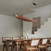 cheap Line Design-LED Pendant Light 70cm/105cm Island Lights Dimmable Line Design Metal Minimalist Painted Finishes Dining Room Kitchen Lights 110-240V