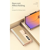 billiga Skal och fodral till Samsung-Telefonfodral för Samsung Galaxy Z Fold 5 Z Fold 4 Z Fold 3 Z Fold 2 Kickstand Stötsäker PU Läder