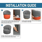 abordables Cubierta de sillón y silla sin brazo-Funda para sillón giratorio de barril de jacquard, funda elástica color burdeos para sillón giratorio, funda para sofá, funda para sillón de club redondo moderno
