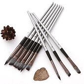 cheap Art &amp; Painting Supplies-Art 24 Pieces Paint Brush Set Enhanced Synthetic Brush Set with Cloth Roll and Palette Knife for Acrylic, Oil, Water