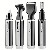 abordables Soins Personnels &amp; Santé-4 en 1 rechargeable hommes électrique nez oreille tondeuse à cheveux indolore femmes coupe brûlures latérales sourcils barbe tondeuse à cheveux coupe rasoir