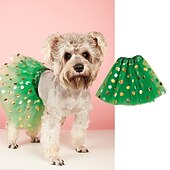 preiswerte Kostüme-Hund Katze Kleid Rock Elegant Niedlich Winter Atmungsaktiv Weich Waschbar Bequem Weihnachten Outdoor Alltagstauglich Hundebekleidung for Bichon Frise Zwergspitz Baby Haustier Papillon Klein