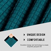 abordables Cubierta de sillón y silla sin brazo-Funda para sillón giratorio de barril de jacquard, funda elástica color burdeos para sillón giratorio, funda para sofá, funda para sillón de club redondo moderno