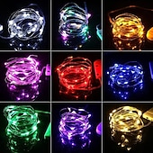 cheap Battery String Lights-12pcs Waterproof Fairy String Lights, 20 LED Firefly &amp; Starry Sky Decor for Christmas Decorations