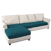 baratos Capa para assento de Sofá &amp; Apoios de Braços-Capas de sofá seccionais, capas de sofá em forma de l antiderrapantes elásticas, capas de almofada de assento de sofá separadas, capa de chaise-longue para sofá secional esquerdo/direito de 2/3