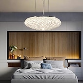 cheap Lantern Design-Pendant Lamps Modern Led Crystal Chandelier Rose Design Kitchen Dining Bar Room Bedroom Hanging Lamp 110-240V
