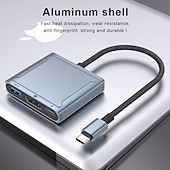 お買い得  ケーブル・ケーブルアクセサリ-多機能ドック マイクロ otg 3 in 1 usb タイプ c 3.1 から 2 c/タイプ usb 3.0 ドックハブ macbook pro 用