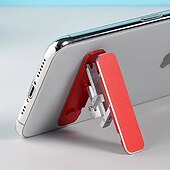 cheap Phone Holder-Cell Phone Holder Metal Slim Foldable Holder Mini Portable Desktop Cell Phone Holder Cell Phone Holder Aluminum Alloy Multi-Angle Adjustable Sticky Cell Phone Holder