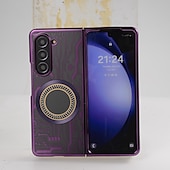 cheap Samsung Cases-Phone Case For Samsung Galaxy Z Fold 6 Z Fold 5 Z Fold 4 Z Fold 3 Back Cover With Magsafe Support Wireless Charging Shockproof TPU Plating