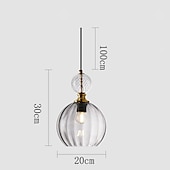 cheap Island Lights-Nordic Style Glass Pendant Lamp, Creative Colored Glass Hanging Lamp Lampshade, Flush Mount Ceiling Chandelier, E27 Screw Single Pendant Light, Cafe Decoration Lighting Fixtures 110-240V