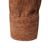 economico camicia da uomo con bottoni-Per uomo Camicia Maglietta informale Camicia di velluto a coste Nero Giallo Rosa Viola Marrone Manica lunga Liscio Bavero Strada Da mare Di base Abbigliamento Di tendenza Comodo
