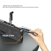 Χαμηλού Κόστους Samsung Θήκη-τηλέφωνο tok Για Samsung Galaxy Z Fold 5 Πίσω Κάλυμμα με βάση στήριξης και προστατευτικό οθόνης με στυλό S PC PU δέρμα