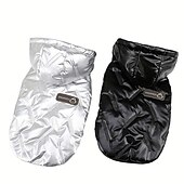 baratos Casacos-Cachorros Gatos Casacos Jaqueta Moda Casual Inverno Prova-de-Água Quente Respirável Macio Lavável Ao ar livre Casual / Diário Roupas para cães for Bichon Frise Pomerânia Animais de Pequeno Porte