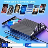 abordables Cables y adaptadores-Reproductores de cd/dvd externos con 4 usb con luces led para ordenadores personales, reproductores de cd/dvd. Lector de tarjetas extensor multifunción tipo c para windows/liunx/mac os/para mac