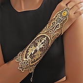 economico Gotici-bracciale pizzo guanti lunghi polsini bracciale punk&amp;amp;pizzo steampunk gotico per discoteca cosplay carnevale bigiotteria da donna bigiotteria alla moda