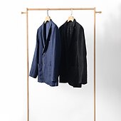 billige luksus blazer i lin-100% Lin Herre Blazer i lin Blazer Virksomhet Formell kveld Bryllupsfest Mote Fritid Vår &amp; Vinter عادي Lomme Fritid / hverdag Enkeltkneppet Blazer Svart Mørkeblå