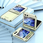 お買い得  サムスン用ケース-Galaxy Z Flip 6 Z Flip 5 Z Flip 4 Z Flip 3 用のHD透明クリアプラーニング ファンダ サムスン Galaxy Z Flip 5 レベリングヒンジ ケース プロテクティブカバー