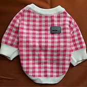 ieftine Pulovere-Câini Pisici Pulovere Jumper Petrecere Casual Iarnă Cald Respirabil Απαλό Lavabil Comfortabil În aer liber Casul / Zilnic Îmbrăcăminte pentru câini for Bichon Frise Pomeran un Animalut Fluture Small