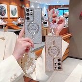 お買い得  サムスン用ケース-電話 ケース 用途 サムスンのギャラクシー S24 S23 Ultra Plus S23 S22 S22 プラス ウルトラ S21 S21ウルトラプラス S25ウルトラ バックカバー 磁気吸着ケース マグセーフ搭載 クリア ワイヤレス充電をサポート リストストラップ付き 純色 TPU