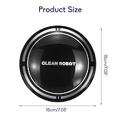 abordables Aspirateurs-Robot de balayage d&#039;aspiration de robot intelligent rechargeable automatique noir