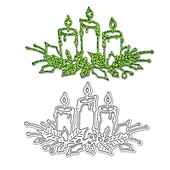 abordables pochoirs muraux-créez de beaux objets artisanaux avec des matrices de découpe de bougies de Noël en métal - parfaites pour la fabrication de cartes, le scrapbooking, l&#039;estampage &amp; plus!