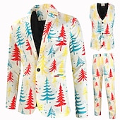 preiswerte Weihnachtsparty-Kleid-Weihnachtsmann Austattungen Partykostüm Weihnachtsanzüge Herren Weihnachten Heiligabend Anzüge Weihnachten Erwachsene Party Weihnachten Mantel Weste Hosen