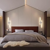 preiswerte LED Wandleuchten-LED-Wandleuchte 3000–6000 K dimmbare Silikon-Wandleuchte ist anwendbar für Schlafzimmer, Wohnzimmer, Flur, Badezimmer, AC110 V, AC220 V