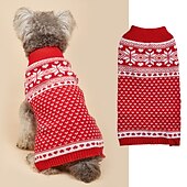 ieftine Pulovere-Câini Pisici Pulovere Jumper Petrecere Casual Iarnă Respirabil Απαλό Lavabil Comfortabil Crăciun În aer liber Casul / Zilnic Îmbrăcăminte pentru câini for Bichon Frise Pomeran un Animalut Fluture