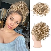 abordables Coletas-Correa Coletas Mujer / Suave / Clásico Pelo sintético Pedazo de cabello La extensión del pelo Rizado Media Fiesta / Noche / Ropa Cotidiana / Vacaciones