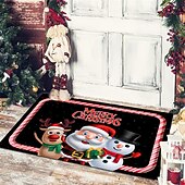 preiswerte Weihnachtsbad-Weihnachts-Bodenmatte, Tür-Bodenmatte, Weihnachtsmann, Schneemann, Veranda, Balkon, rutschfester, saugfähiger Teppich, Urlaubsdekoration, bedruckte Fußmatte, Urlaubsdekoration