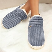 ieftine Flip-Flops de Damă-papuci de casă roz de pluș pentru femei, cu căptușeală din lână – pantofi confortabili, anti-alunecare, pentru confortul casei