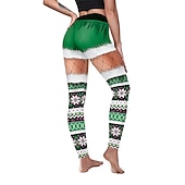 preiswerte Weihnachtskostüme für Erwachsene-Weihnachtsmann Leggins Jogginghosen Damen Weihnachten Heiligabend Weihnachten Erwachsene Weihnachten Silvester Hosen