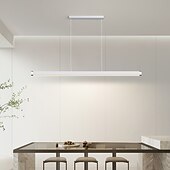 economico Design della linea-luce lineare a led, illuminazione a sospensione con striscia di alluminio con lampada a sospensione con paralume in acrilico, lampadari lunghi moderni e semplici per isola cucina 110-240v