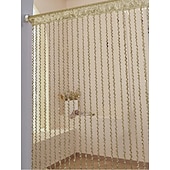 cheap Macrame &amp; String Curtains-Black Beaded Curtains String Curtain Doorway Curtain Tassels Beaded Curtain, Boho Macrame Sliding Door Curtain Wedding Tapestry Decoration, Room Divider for Pergola Outdoor Patio