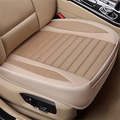 お買い得  車用シートカバー-カーシートカバー フルカバー 亜麻クッション シーズンズ ユニバーサル 通気性 ほとんどの 4 ドア セダン SUV 超高級車用