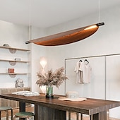 cheap Line Design-LED Pendant Light 70cm/105cm Island Lights Dimmable Line Design Metal Minimalist Painted Finishes Dining Room Kitchen Lights 110-240V