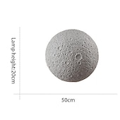 Недорогие наружные настенные светильники-Современные минималистичные лунные светодиодные фонари для крыльца, белые круглые настенные фонари для наружной стены, антикоррозийные наружные бра для крыльца, патио, гаража, 110-240 В