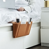 billige Lagring og oppbevaring-filt nattbords oppbevaringspose pose seng skrivebordsveske sofa tv fjernkontroll hengende caddie sofa oppbevaring arrangør sengeholder lommer