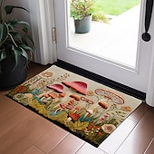 preiswerte Fußmatten-Pilz-Steppkunst-Fußmatte, Fußmatten, waschbare Teppiche, Küchenmatte, rutschfester, ölbeständiger Teppich, Innen- und Außenmatte, Schlafzimmer-Dekoration, Badezimmermatte, Eingangsteppich