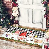 preiswerte Weihnachtsbad-Weihnachts-Bodenmatte, Tür-Bodenmatte, Weihnachtsmann, Schneemann, Veranda, Balkon, rutschfester, saugfähiger Teppich, Urlaubsdekoration, bedruckte Fußmatte, Urlaubsdekoration
