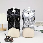 baratos Casacos-Cachorros Gatos Casacos Jaqueta Moda Casual Inverno Prova-de-Água Quente Respirável Macio Lavável Ao ar livre Casual / Diário Roupas para cães for Bichon Frise Pomerânia Animais de Pequeno Porte