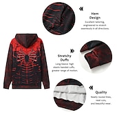 tanie wzór 3D-Męskie Graficzny Pająki Bluza z Kapturem Z kapturem Bluzy Bluza z Kapturem Długi rękaw Bluza z kapturem Kaptur Moda Druk 3D Sporty na świeżym powietrzu Święto Urlop Druk niestandardowy #1 Nadruk