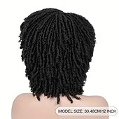 economico Parrucche di altissima qualità-acconciatura africana - parrucche corte e ricci intrecciate con dreadlock per donne - parrucche con trecce intrecciate all&#039;uncinetto - parrucche per capelli intrecciati - accessorio per capelli